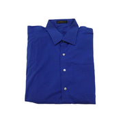 Men's Premium Cotton Long Sleeve Regular Fit Formal Shirt, Blue