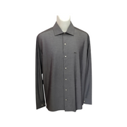 Men's Cotton Long Sleeve Tailored Fit Formal Shirt, Grey