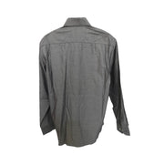 Men's Cotton Long Sleeve Tailored Fit Formal Shirt, Grey