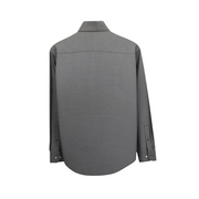 Men's Cotton Long Sleeve Tailored Fit Formal Shirt, Grey