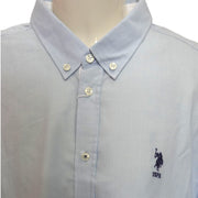 Men's Solid Long Sleeve Logo Print Slim Fit Formal Shirt, Brown