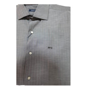 Men's Cotton Long Sleeve Tailored Fit Formal Shirt, Grey