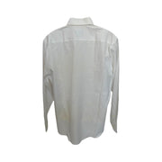 Men's Cotton Long Sleeve Tailored Fit Formal Shirt, Off-White