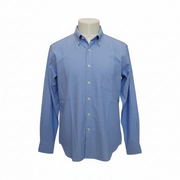 Men's Rugger Premium Cotton Long Sleeve Casual Shirt, Blue