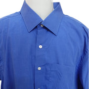 Men's Premium Cotton Long Sleeve Regular Fit Formal Shirt, Blue