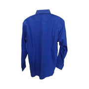 Men's Cotton Long Sleeve Regular Fit Formal Shirt, Blue