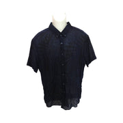 Men's Graphic Graphic Print Shirt – Lightweight & Stylish, Navy
