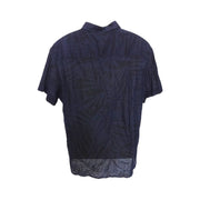 Men's Graphic Graphic Print Shirt – Lightweight & Stylish, Navy