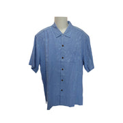 Men's Silk Shirt – Laid-Back Luxury, French Blue
