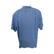 Men's Silk Shirt – Laid-Back Luxury, French Blue