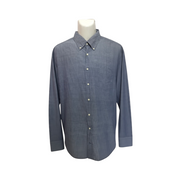 Men's Button-Down Shirt – Classic Sportswear Rugger, Indigo Blue