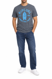 Men's Graphic Print Brand Name Crew Neck T-Shirt