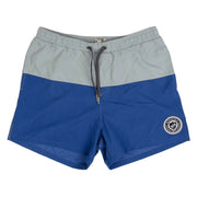 Men's Slip-On Swim-shorts with Adjustable Drawstrings & Internal Lining, Blue