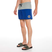 Men's Slip-On Swim-shorts with Adjustable Drawstrings & Internal Lining, Blue