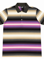Men's Striped Polo Neck Regular Fit T-Shirt, Multicolor