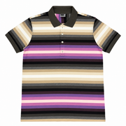 Men's Striped Polo Neck Regular Fit T-Shirt, Multicolor