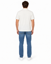 Men's Solid Polo T-Shirt – Sleek Slim Fit with Pocket Detail