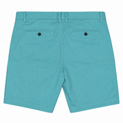 Men's Solid Slim Fit Chino-Style Shorts, Turquoise