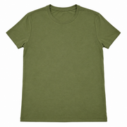 Men's Solid Crew Neck Slim Fit T-Shirt, Olive Green