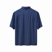 Men's Silk Shirt – Luxe & Breezy, Navy