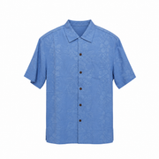 Men's Silk Shirt – Laid-Back Luxury, Cabo Blue