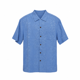 Men's Silk Shirt – Laid-Back Luxury, Cabo Blue