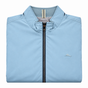 Men's Long Sleeve Zippered Wind Breaker Jacket, Baby Blue
