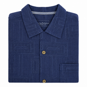 Men's Silk Shirt – Luxe & Breezy, Navy