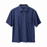 Men's Silk Shirt – Luxe & Breezy, Navy