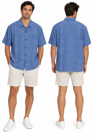Men's Silk Shirt – Laid-Back Luxury, Cabo Blue