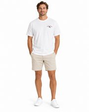 Men's Graphic Scoop Neck Short Sleeve Brand Logo T-Shirt
