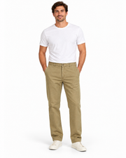 Men's Sonoma Pants – Lightweight Linen Blend Comfort, Dark Beige