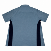 Men's Short Sleeve Collar Bowling Relaxed Fit Shirt, Beige