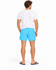 Men's Solid Swim Shorts – Island Comfort in Style, Blue
