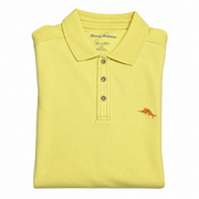 Men's Solid Polo T-Shirt – Classic, Beach Sun Yellow