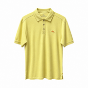 Men's Solid Polo T-Shirt – Classic, Beach Sun Yellow