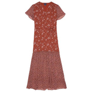 Gant women's midi dress with mix print in floral pattern – front view