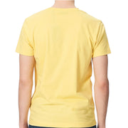 Back view of Gant yellow T-Shirt for men – clean solid color and classic fit
