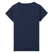 Back view of GANT navy T-shirt – plain design, regular fit, short sleeve style.