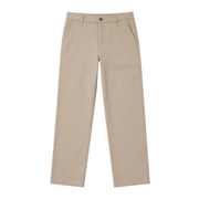 Gentleman Farmer men's khaki lightweight cargo pants in a regular fit with a straight leg and button closure.