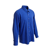 Men's Cotton Long Sleeve Regular Fit Formal Shirt, Blue