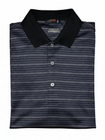 Men's Striped Polo Neck Regular Fit T-Shirt, Purple