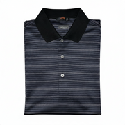 Men's Striped Polo Neck Regular Fit T-Shirt, Purple
