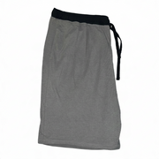Men's Solid Slip-On Comfort Fit Pajama Shorts with Elastic Waistband, Grey