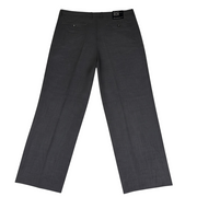 Men's Classic Wool Trousers – Refined Formal Elegance, Dark Grey