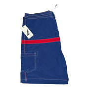 Men's Sailing Swim Shorts – Bold Navy with Spinnaker Print, Navy