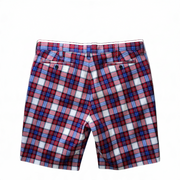 Men's Checkered Chino Shorts – Preppy Vibes, Tango Red