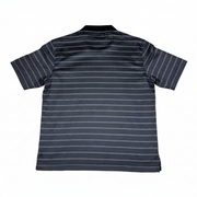 Men's Striped Polo Neck Regular Fit T-Shirt, Purple