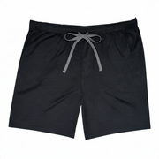 Men's Solid Slip-On Comfort Fit Pajama Shorts with Elastic Waistband, Black