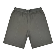 Men's Solid Slip-On Comfort Fit Pajama Shorts with Elastic Waistband, Dark Grey